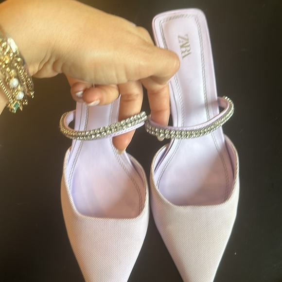 ZARA lilac kitten heel size 40 - Picture 6 of 9
